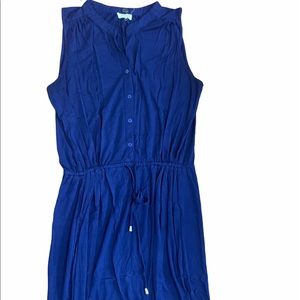 Sleeveless cinched waist dress
